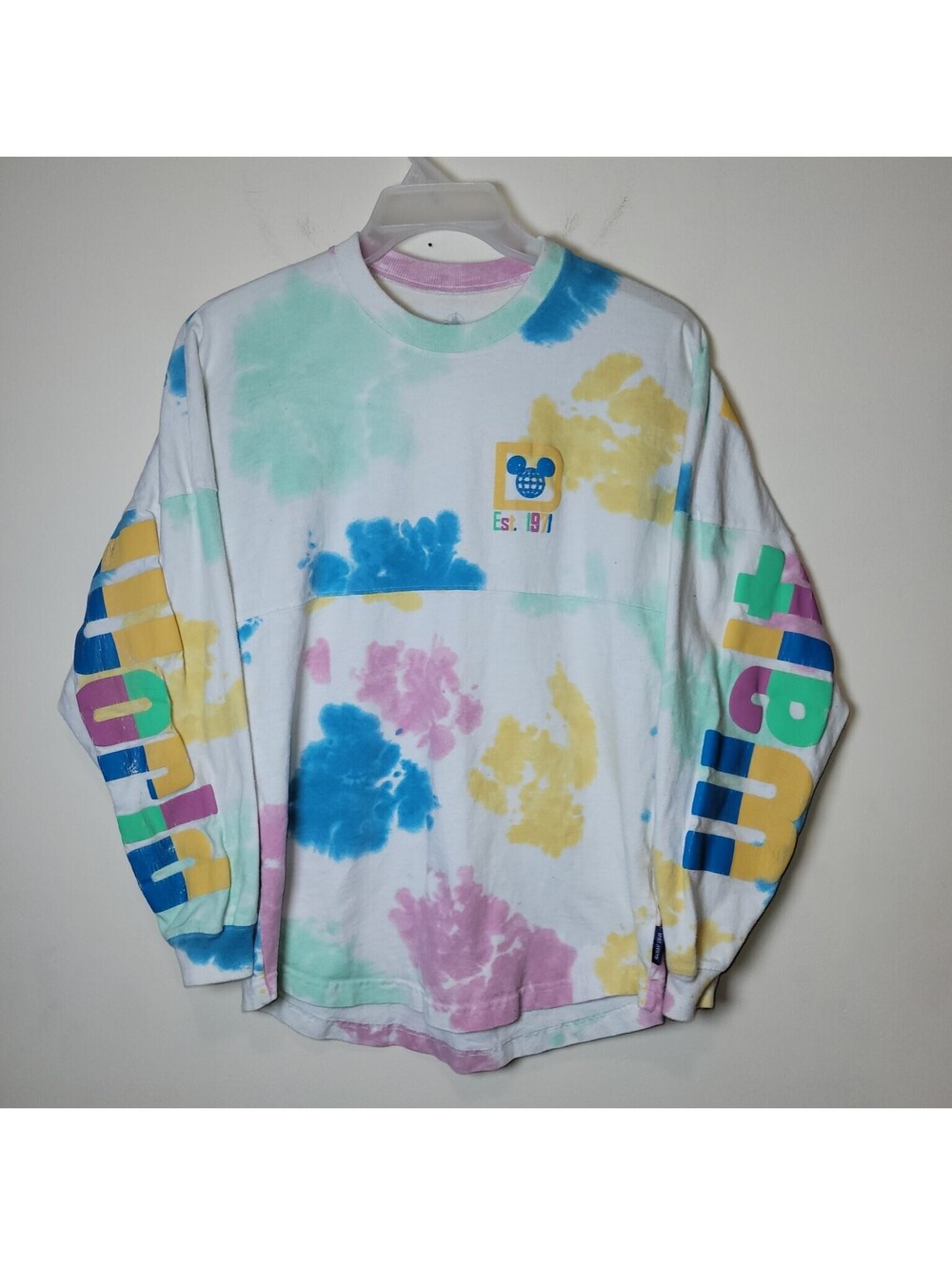 Disney Parks Spirit Jersey Small S Walt Disney World Est 1971 Tie Dye Long